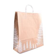 Taška papírová BIANCO NATALE, 45 x 15 x 49 cm, 100 gr, vánoční vzor