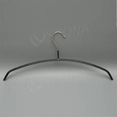 Kovové ramínko s plastem, typ 8313, šířka 40 cm, černé, 1 ks