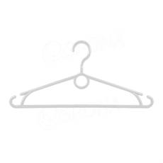 Plastová ramínka, šířka 40 cm, s otočným hákem, bílá, 1 ks