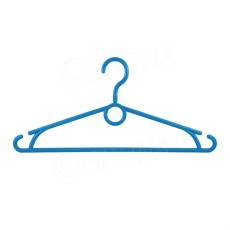 Plastová ramínka, šířka 40 cm, s otočným hákem, modrá, 1 ks