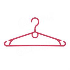 Plastová ramínka, šířka 40 cm, s otočným hákem, růžová, 1 ks