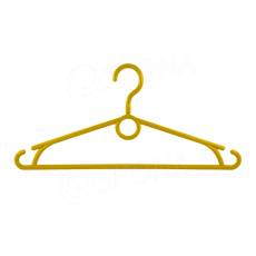 Plastová ramínka, šířka 40 cm, s otočným hákem, žlutá, 1 ks