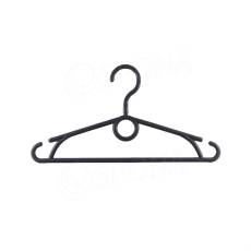 Plastové dětské ramínko, šířka 32 cm, s otočným hákem, černý, 1 ks