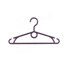 Plastové dětské ramínko, šířka 32 cm, s otočným hákem, fialový, 1 ks