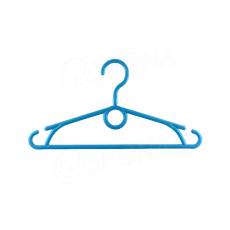 Plastové dětské ramínko, šířka 32 cm, s otočným hákem, modrý, 1 ks