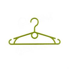 Plastové dětské ramínko, šířka 32 cm, s otočným hákem, zelený, 1 ks