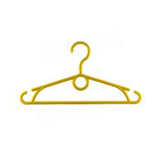 Plastové dětské ramínko, šířka 32 cm, s otočným hákem, žlutý, 1 ks