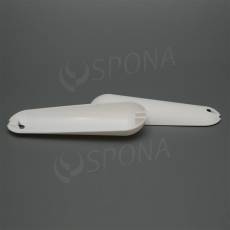 Plastový nárameník, bílý, pár