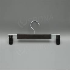 Plastové ramínko se skřipci, typ XZS, šířka 35 cm, černé, 1 ks