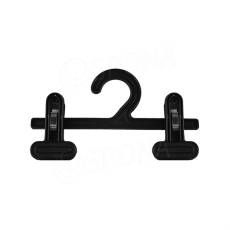 Plastové ramínko se skřipci, typ WDS0, šířka 18 cm, černé, 1 ks