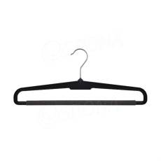 Plastové kalhotové ramínko, typ HB37, molitan, černá, šířka 37 cm, 1 ks