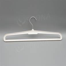 Plastové kalhotové ramínko, typ HA41, bílá, 1 ks