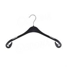 Plastové konfekční ramínko, typ NA47, šířka 47 cm, černé, 1 ks