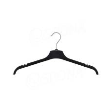 Plastové konfekční ramínko, typ UD43, šířka 43 cm, černé, 1 ks