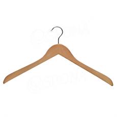 Dřevěné ramínko, typ BT, šířka 44,5 cm, bez příčky, bez zářezů, 1 ks