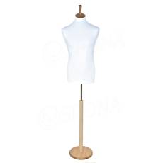 Panna FIDIA pánská, bílý potah, kruhový stojan, jasan