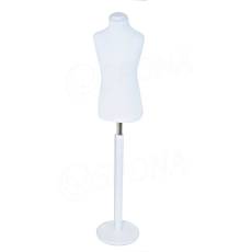 Panna FIDIA dětská 6/8 let, bílý potah, kruhový stojan, bílý