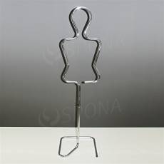 Silueta dívka, chrom