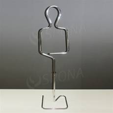 Silueta chlapec, chrom