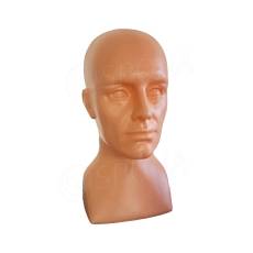 Hlava pánská ALEX plastová, barva tělová