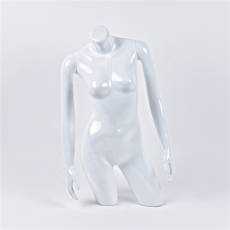 Bysta SAMANTA 01 dámská, lesklá bílá