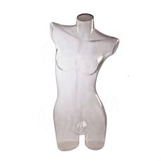 Bysta dámská EKO, transparentní