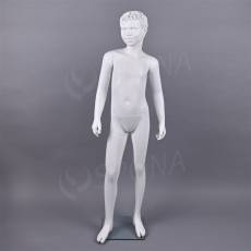 Figurína dětská AF 03, chlapec 145 cm, matná bílá