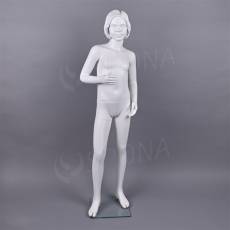 Figurína dětská AF 04, dívka 145 cm, matná bílá