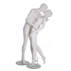 Figurína zamilovaná dvojice, matná bílá