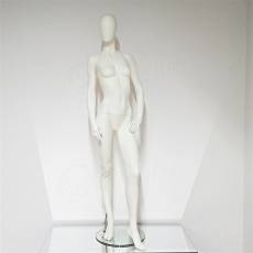 Figurína dámská S244EG, abstraktní, matná bílá, včetně podstavce