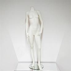 Figurína dámská S244W, bez hlavy, matná bílá, včetně podstavce