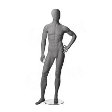 Figurína pánská CITY 05, matná šedá