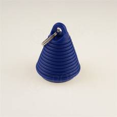 Klíčenka, přívěšek na klíče ve tvaru hrušky, tmavě modrá