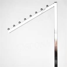 Štendr PROFILINE rameno šikmé, 8 kuliček, délka 45 cm, chrom
