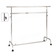 Štendr 1003CB dvojitý s klipsem, výška 135-208 cm, šířka 150-210 cm, kovová kolečka