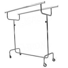 Štendr 1005C dvojitý, výška 125-230 cm, šířka 150-210 cm, kovová kolečka