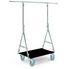 Štendr 1006 ELITE, skládací, černý potah, výška 166 cm, šířka 99-158 cm