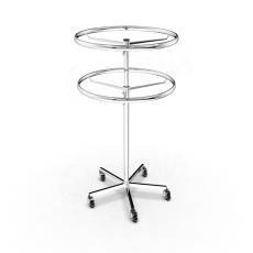 Štendr 1016B kruhový dvojitý, průměr 100 cm, výška 125-200 cm, malá kovová kolečka