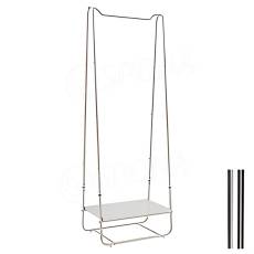 Štendr SVEDESE A, šířka 65 cm, výška 183 cm, včetně držáku police, chrom