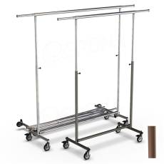 Štendr 1035, skládací, výška 130-200 cm, šířka 100-170 cm, bronz a chrom