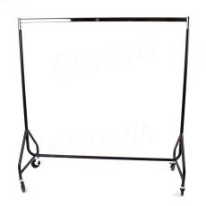 Štendr TRIANGL šířka 150 cm, výška 157 cm, černá matná, chrom