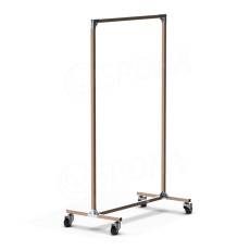 Štendr PRIMO KIT 1B, šířka 90 cm, výška 150 cm, bronz a chrom