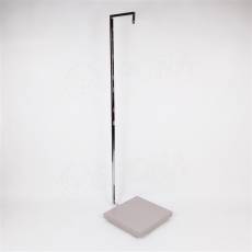 CUADRO, 210, stojan k bystě 400 x 500 x 1700 mm, deska malaga, chrom