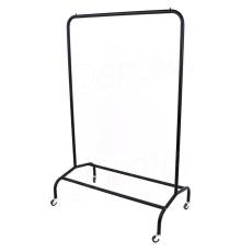 Štendr EOS01B, výška 155 cm, šířka 100 cm, malá kovová kolečka, černý