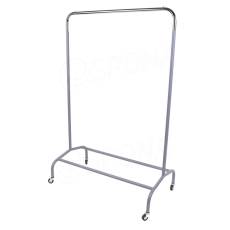 Štendr EOS01B, výška 155 cm, šířka 100 cm, malá kovová kolečka, šedý