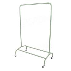 Štendr EOS01B, výška 155 cm, šířka 100 cm, malá kovová kolečka, zelený