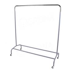 Štendr EOS01C, výška 155 cm, šířka 140 cm, malá kovová kolečka, šedý