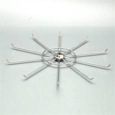 Stojánek na stůl, kolotoč, průměr 330 mm, 10 háčků, chrom