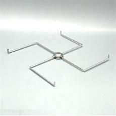 Stojánek na stůl, kříž, šířka 300 mm, 4 ramena, chrom