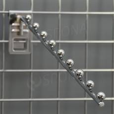 SÍŤ 5 vodopád úzký, 9 kuliček, délka 400 mm, sklon 15°, chrom